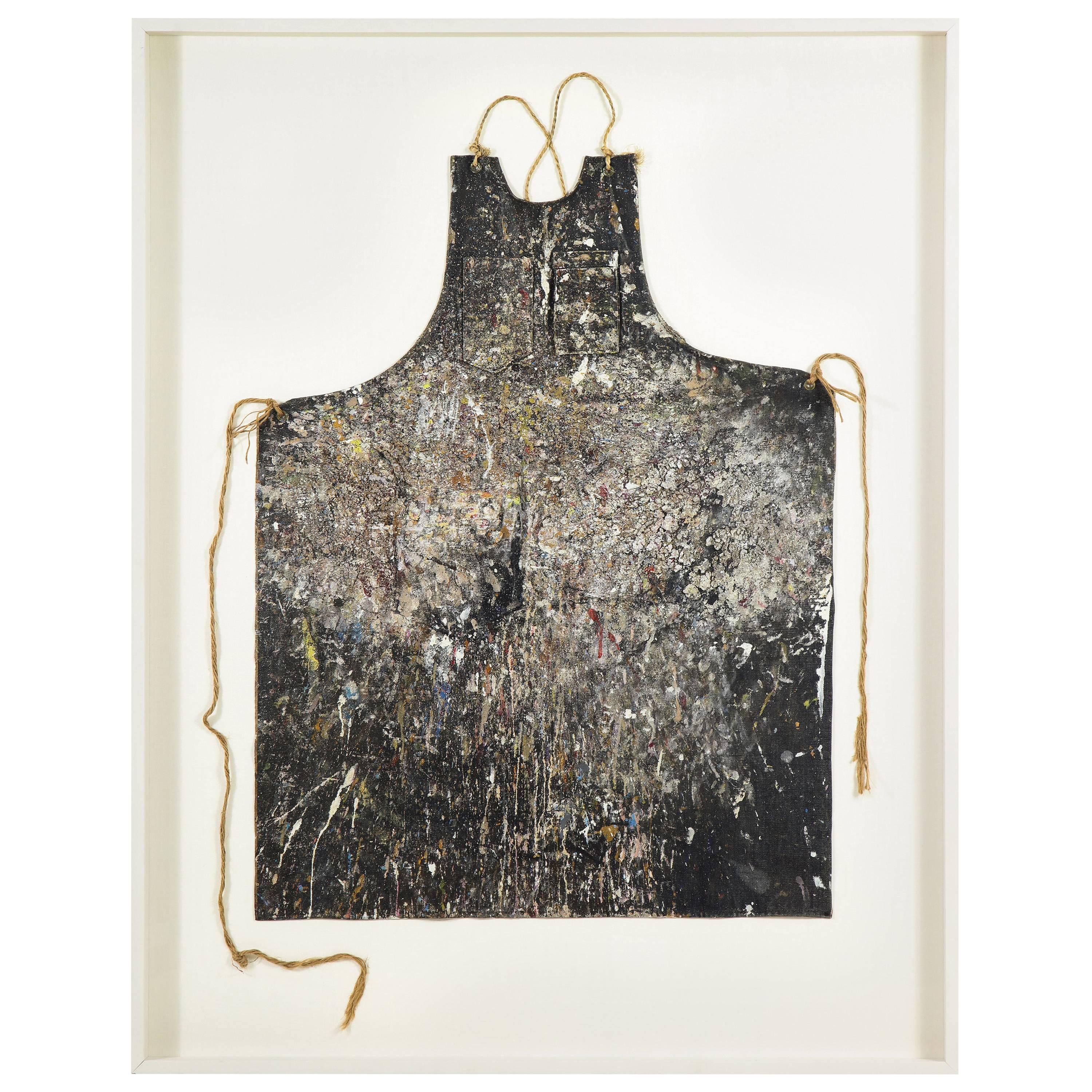 Adja Yunkers Artist's Apron, Mounted and Framed