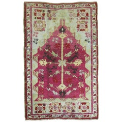 Colección Zabihi Alfombra Turca Antigua Nicho de Oración Ghiordes