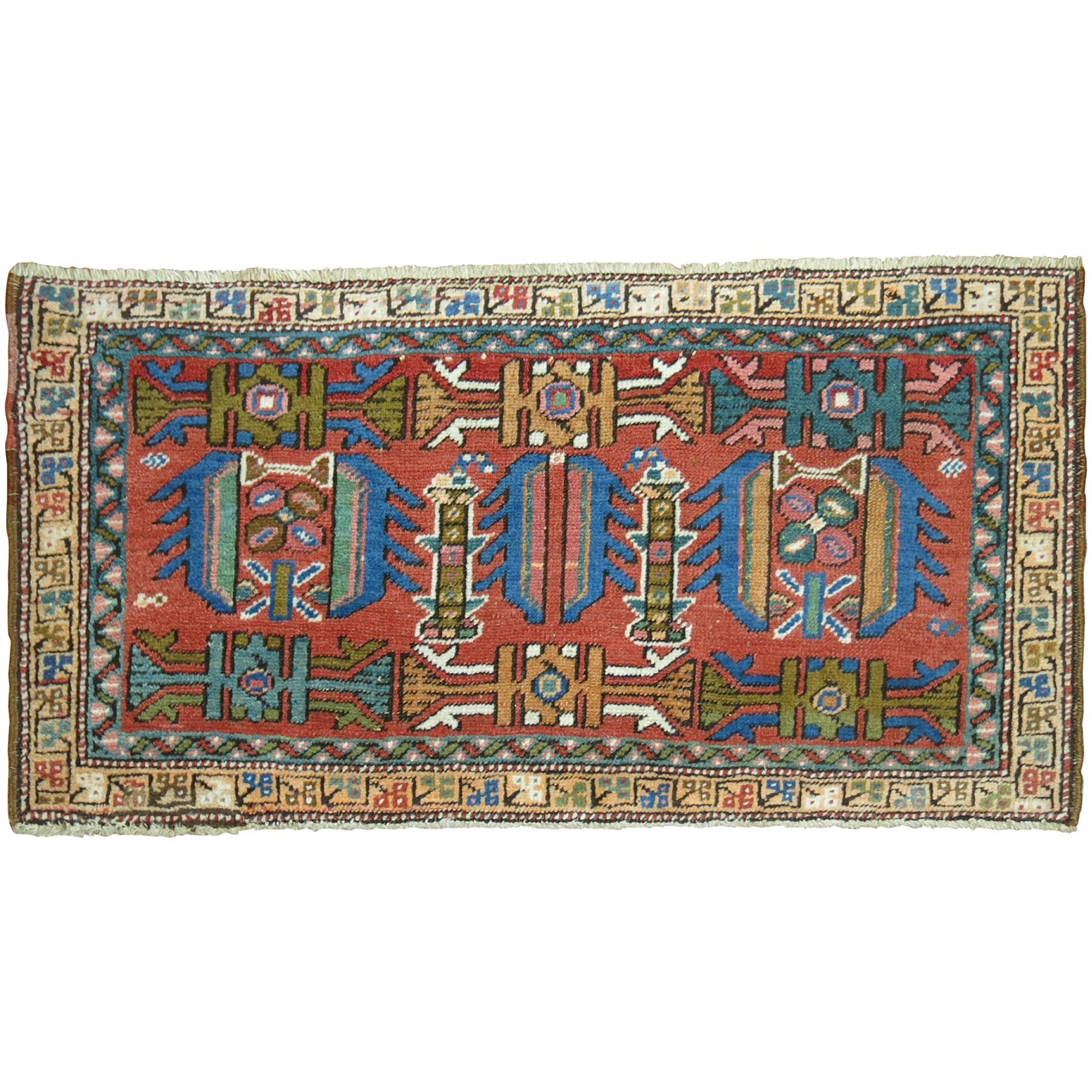 Rare Size Persian Heriz Panel Rug