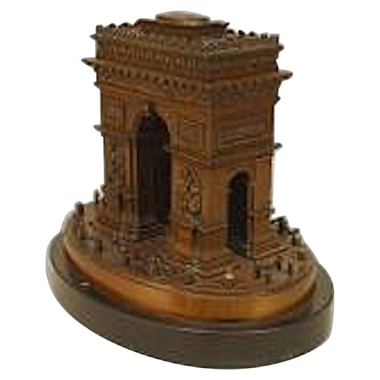 French 19th-20th Century Bronze Model of the Arc de Triomphe