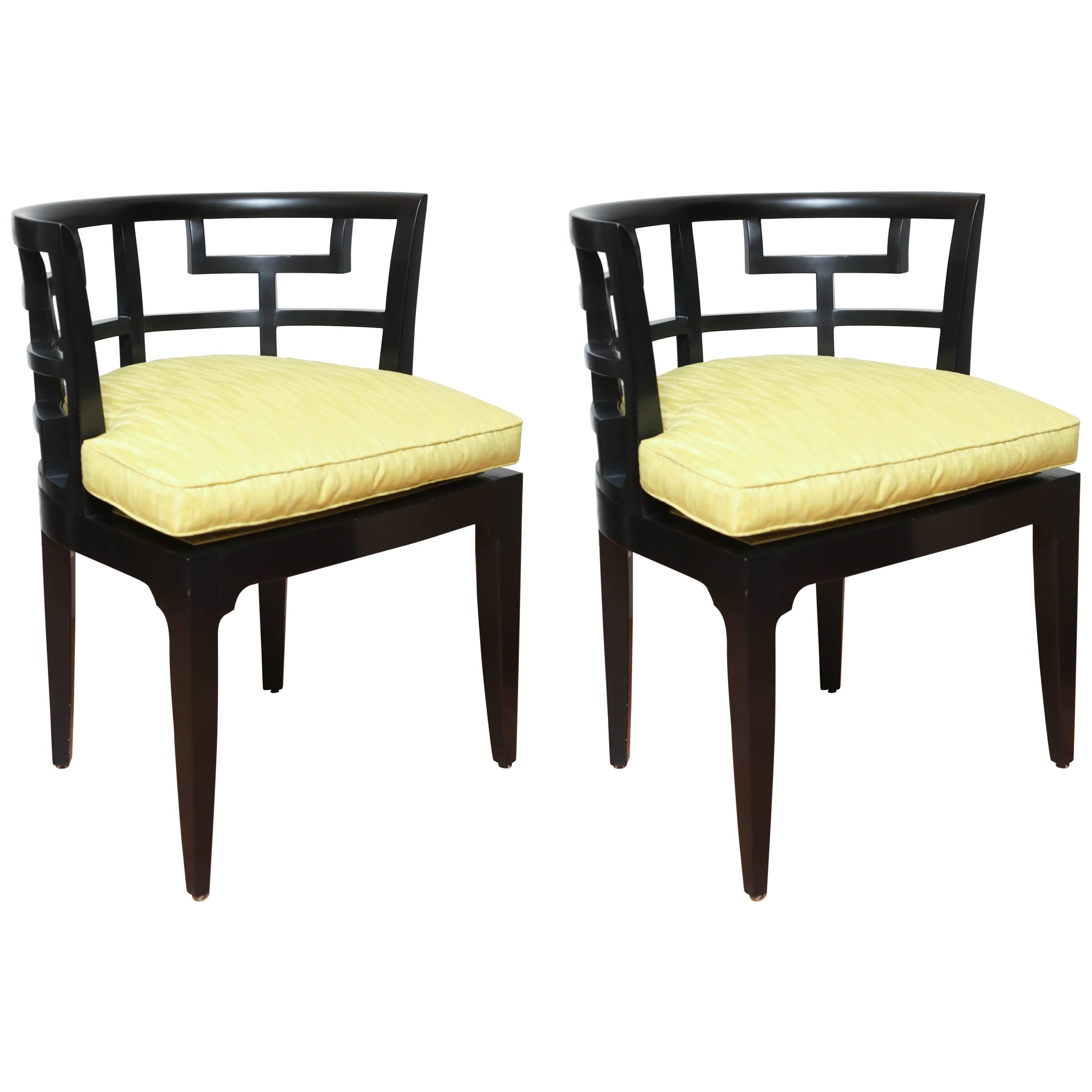Pair of Slipper Chairs by Edward Ferrell