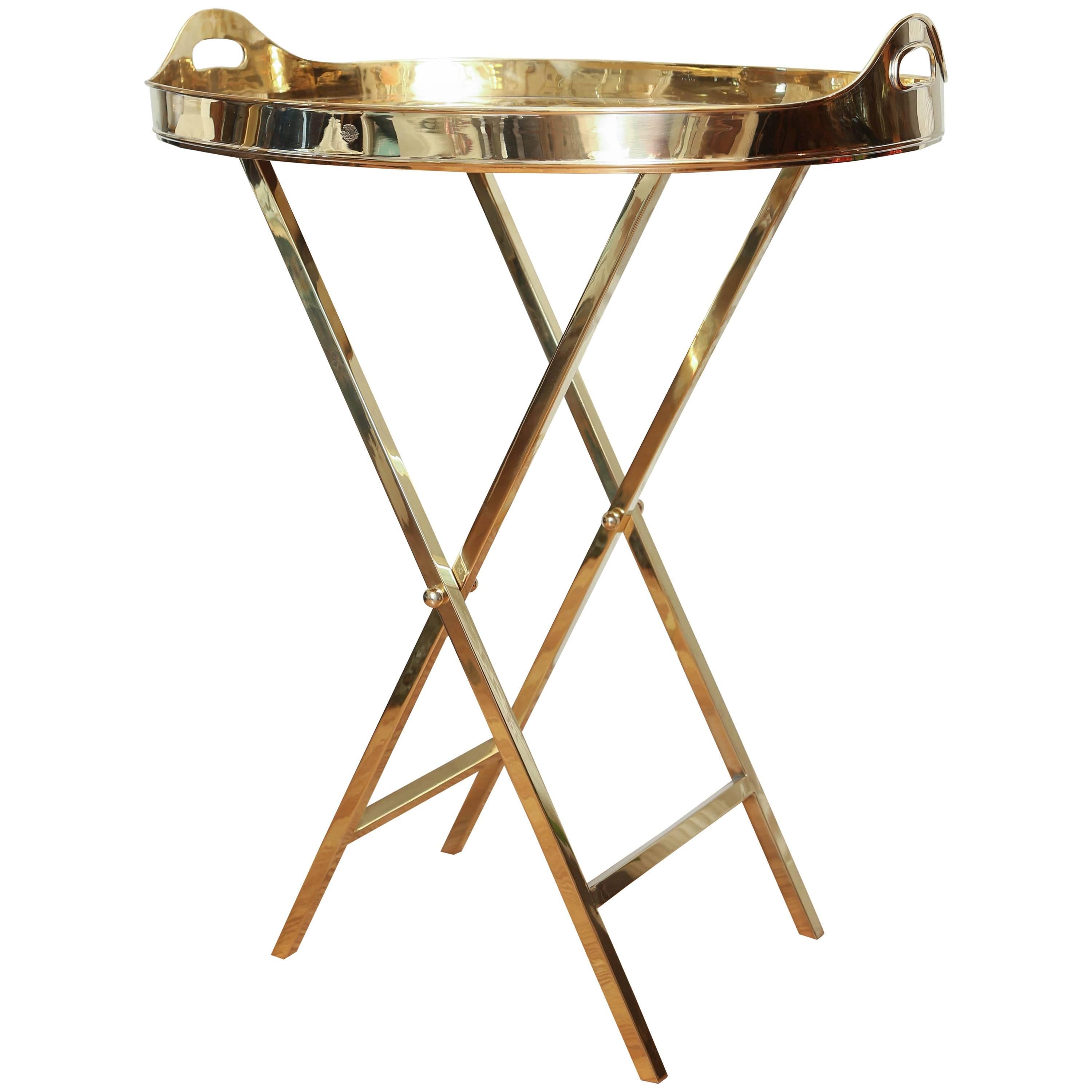 Brass Tray on Stand