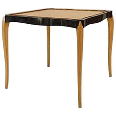 French Maurice Dufrene Sycamore Game Table
