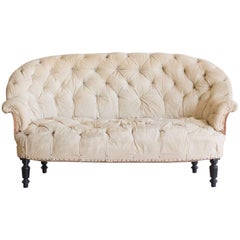Late 19th Century Tufted Loveseat