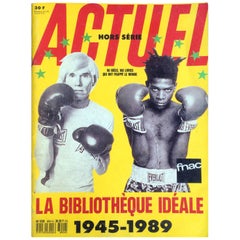 Actuel 1989 Warhol Basquiat Boxe Poster Feature