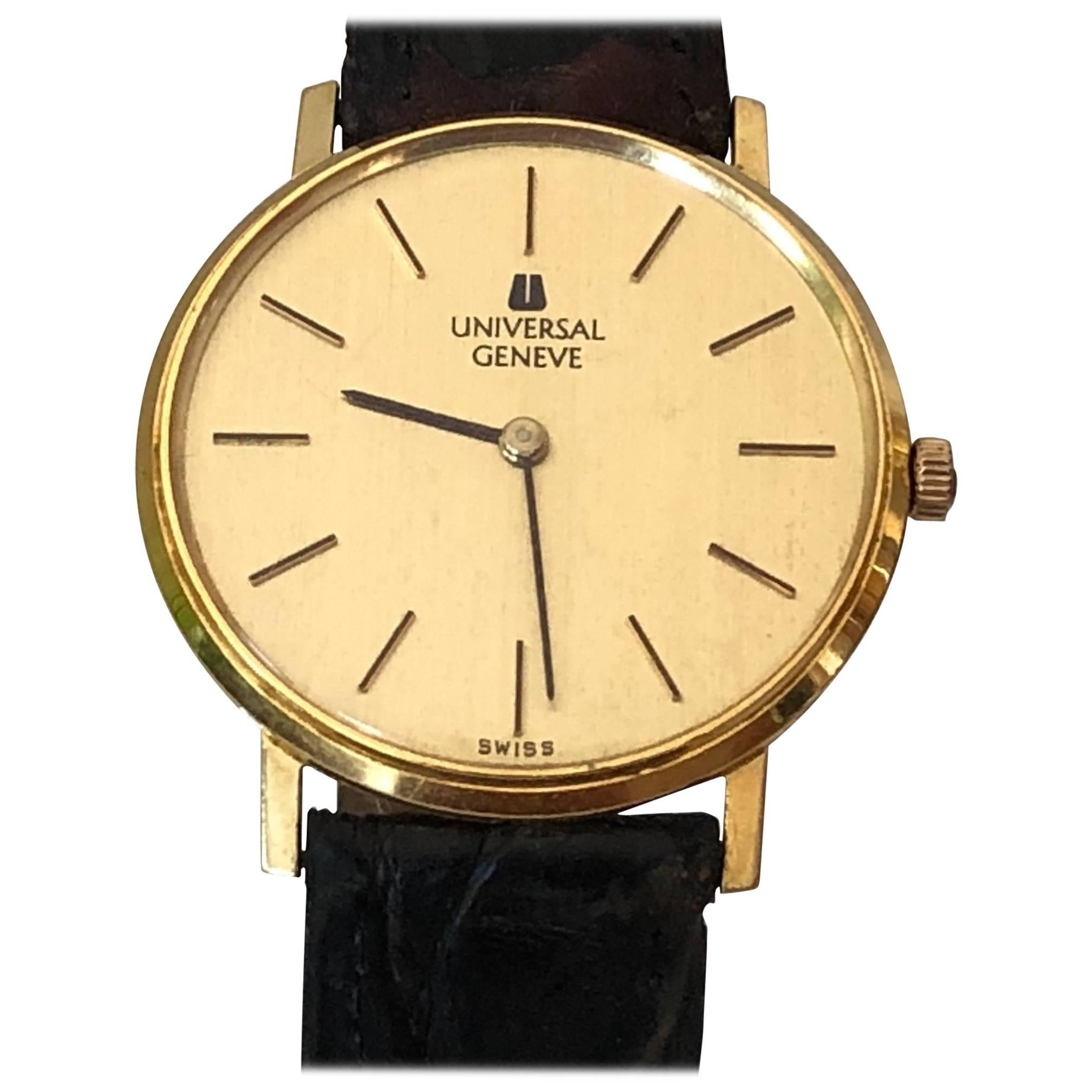 Universal Geneve Dress Watch 18-Karat Gold