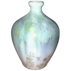 Vase Crystalline Royal Copenhagen Art Nouveau de Valdemar Engelhardt n°682