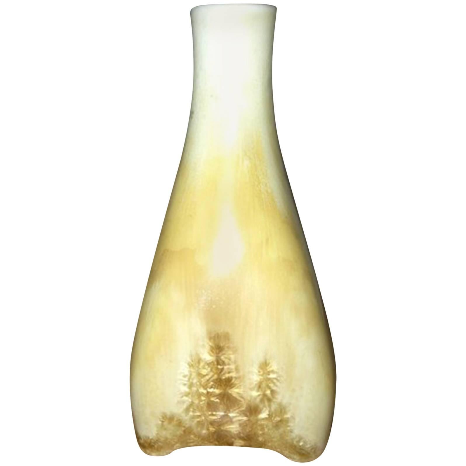 Royal Copenhagen Art Nouveau Crystalline Glaze Vase #213 Valdemar Engelhardt For Sale