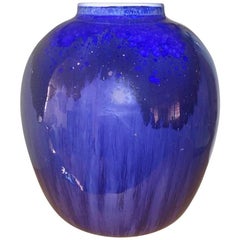 Royal Copenhagen Art Nouveau Crystalline Glaze Vase by Søren Berg from 4-1-1928
