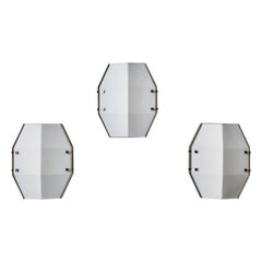 Three Rare Flush Mount Wall/Ceiling Lights by Angelo Lelli for Arredoluce