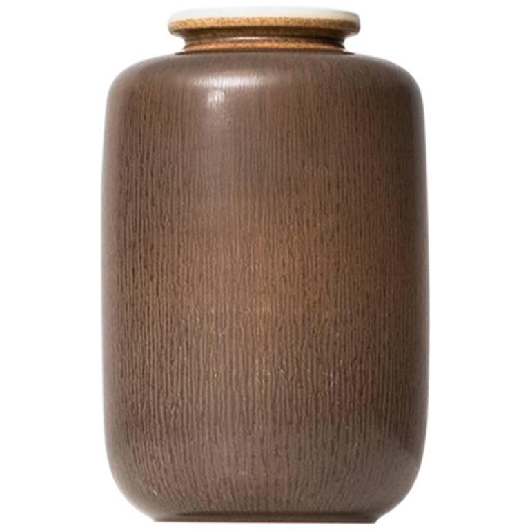 Berndt Friberg Ceramic Vase by Gustavsberg in Sweden