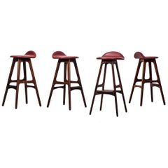 Erik Buch Bar Stools Model OD-61 by Odense Møbelfabrik in Denmark