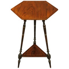 Edwardian Inlaid Rosewood Occasional Side Table