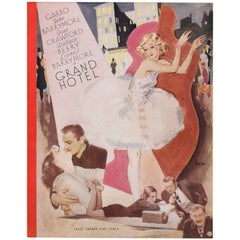 Vintage "Grand Hotel" Original American Program Cover