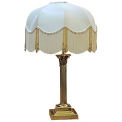 Edwardian Brass Table Lamp