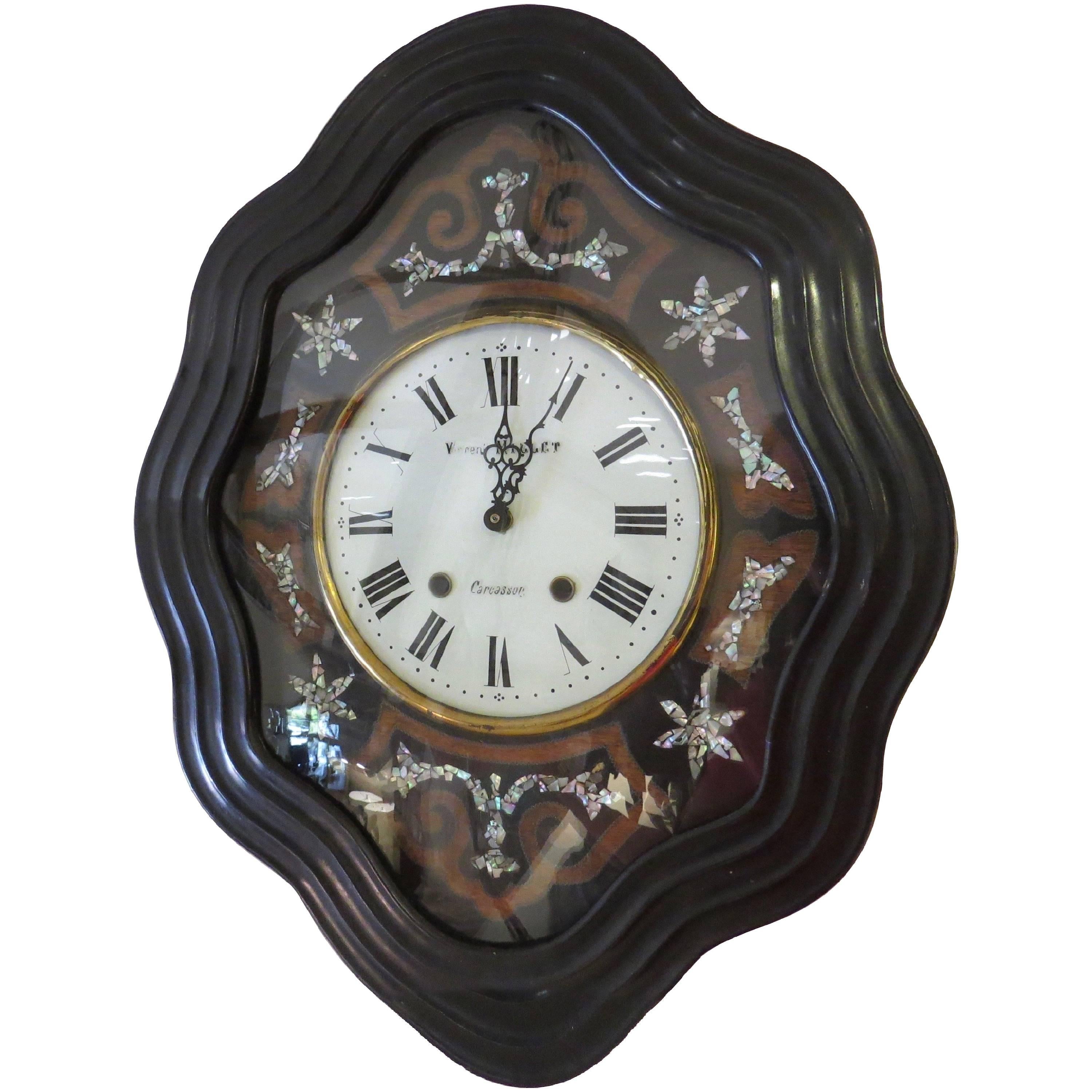 Napoleon III Wall Clock Case with Quartz Movement For Sale