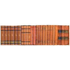 Meter of Early 20th Century Leather Bound Books, Series 51