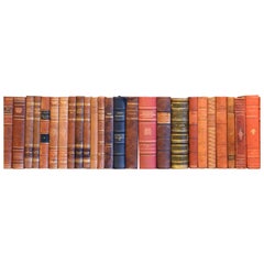 Meter of Early 20th Century Leather Bound Books, Series 52