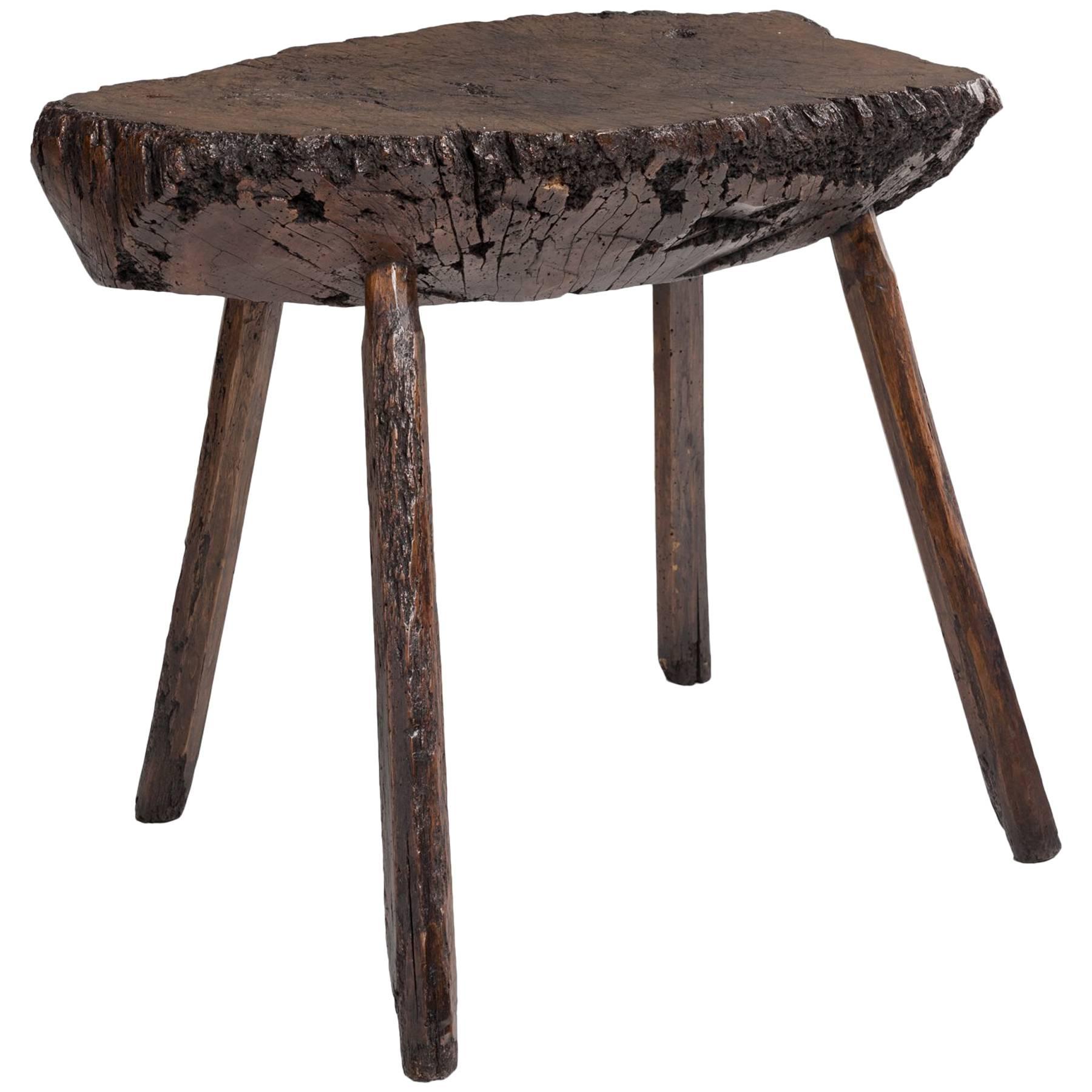 Primitive Oak Table, circa 1780