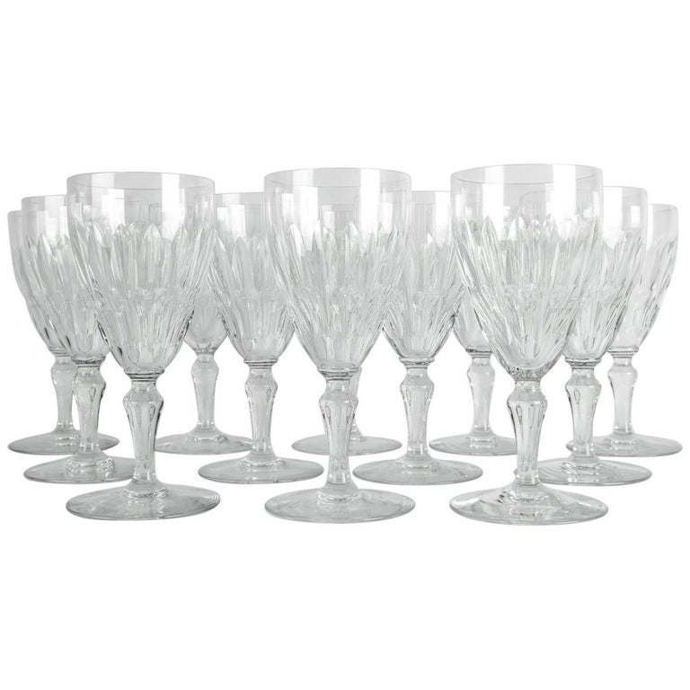 Mid20th Century Baccarat Crystal Glassware Set For Sale at 1stDibs