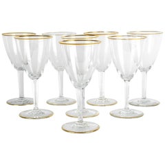 Retro Mid-20th Century Baccarat Crystal Wine Glassware Set