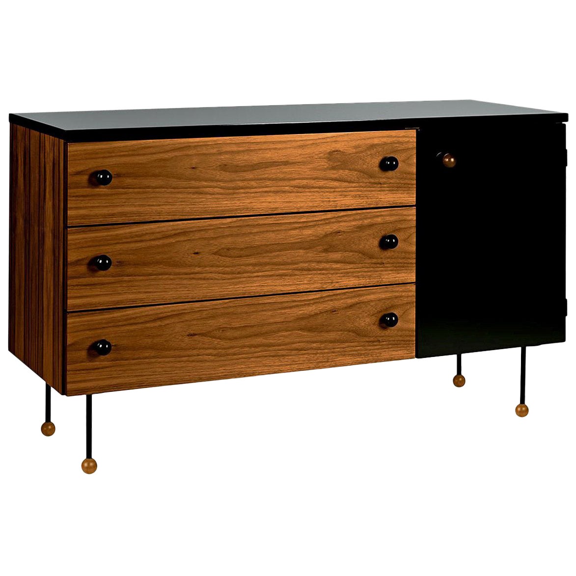 Greta Magnusson Grossman Series 62 Three-Drawer Long Dresser For Sale