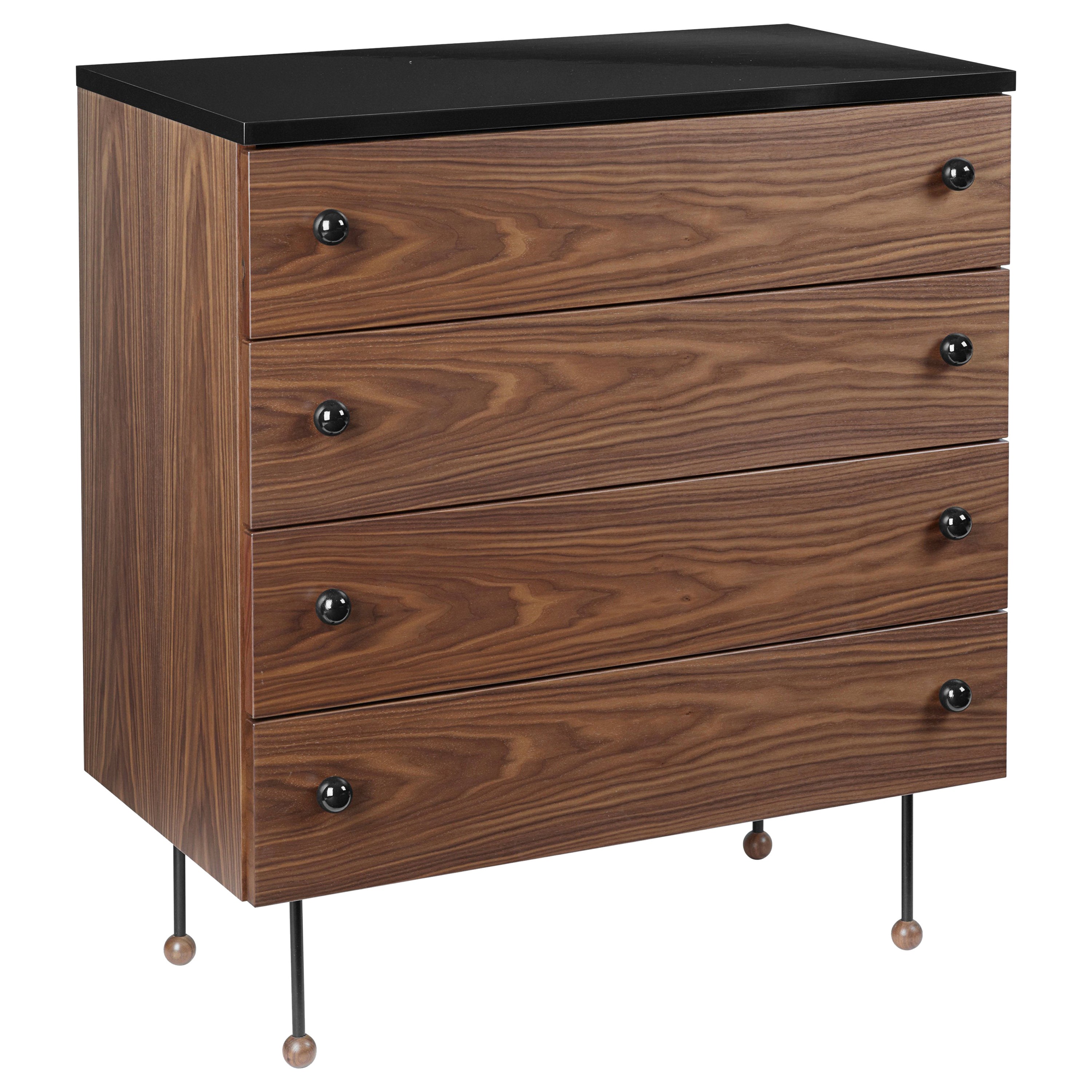 White FourDrawer Low Dresser by Kroehler Furniture at 1stDibs