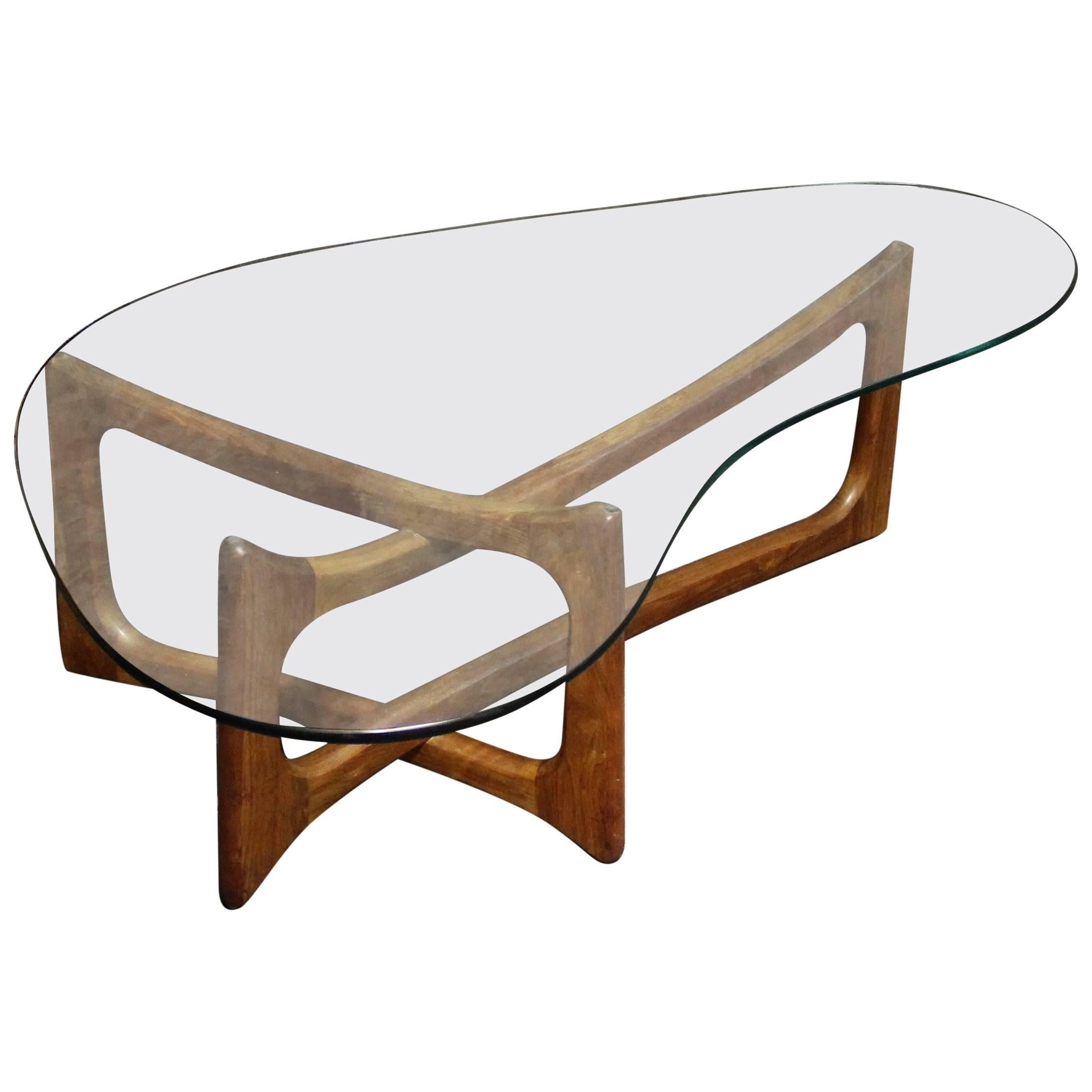 Adrian Pearsall Sculptural Walnut Dog Bone Coffee Table