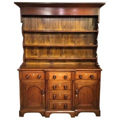 Oak and Mahogany Early 19th Century Antique Welsh Dresser