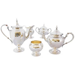 Retro Gorham Puritan Sterling Silver Coffee Tea Service