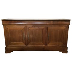 Very Handsome Louis Philippe Style French Cherry Credenza