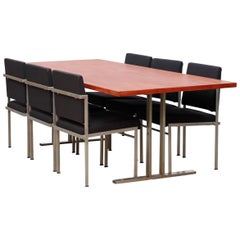 Dutch Minimalist Parlez Dining Set, Rob Parry for Stabin-Bennis in Teak & Metal