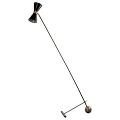 Stylish Italian 1950s Stilnovo Floor Lamp