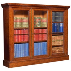 Antique Georgian Figured Mahogany Dwarf Bookcase