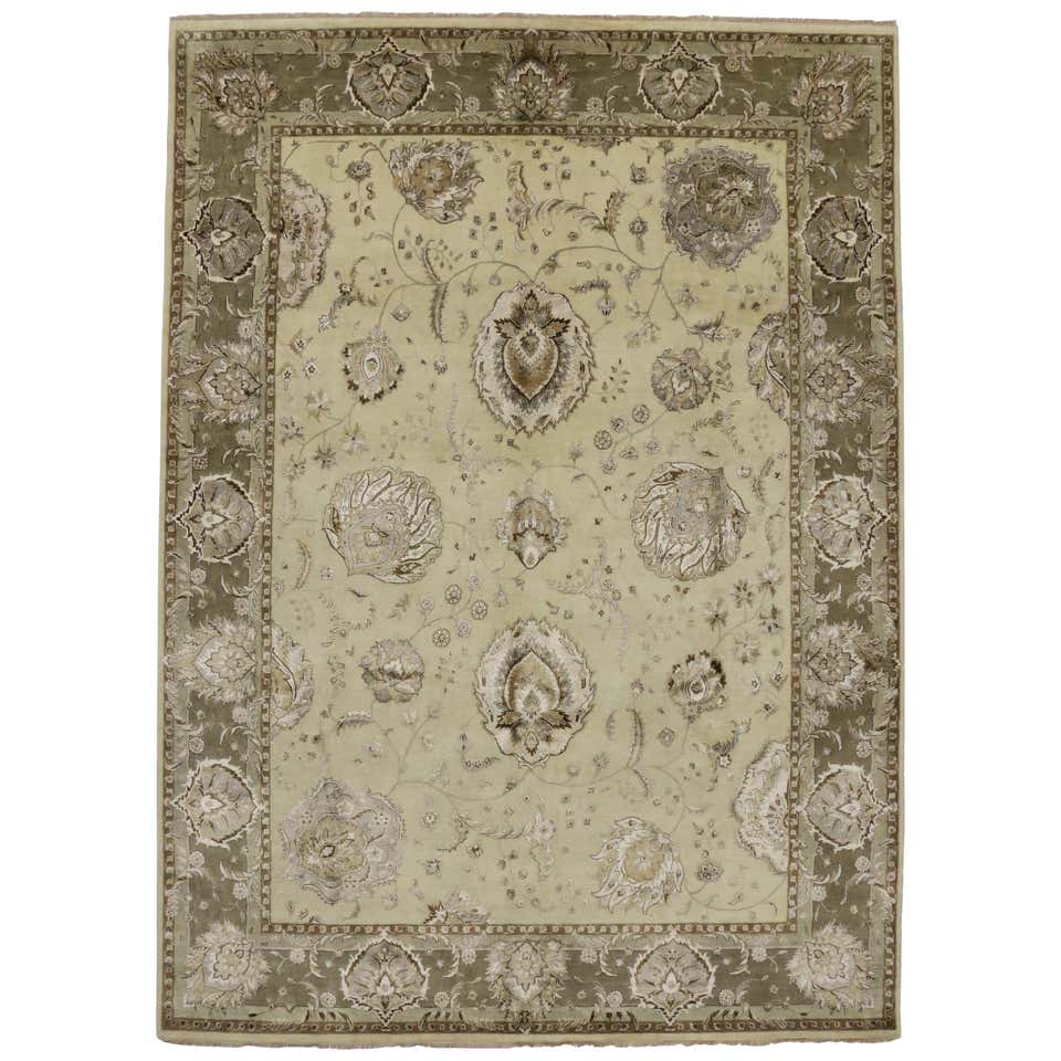 Transitional Style Area Rug with Oushak Design and Neutral Colors For ...