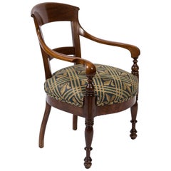 19th Century Biedermeier Armchair with Upholstered Seat