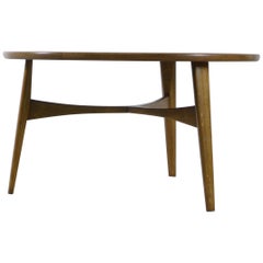 Table Basse en Chêne Madsen et Larsen pour Willy Beck, avec Étiquette, Années 1960