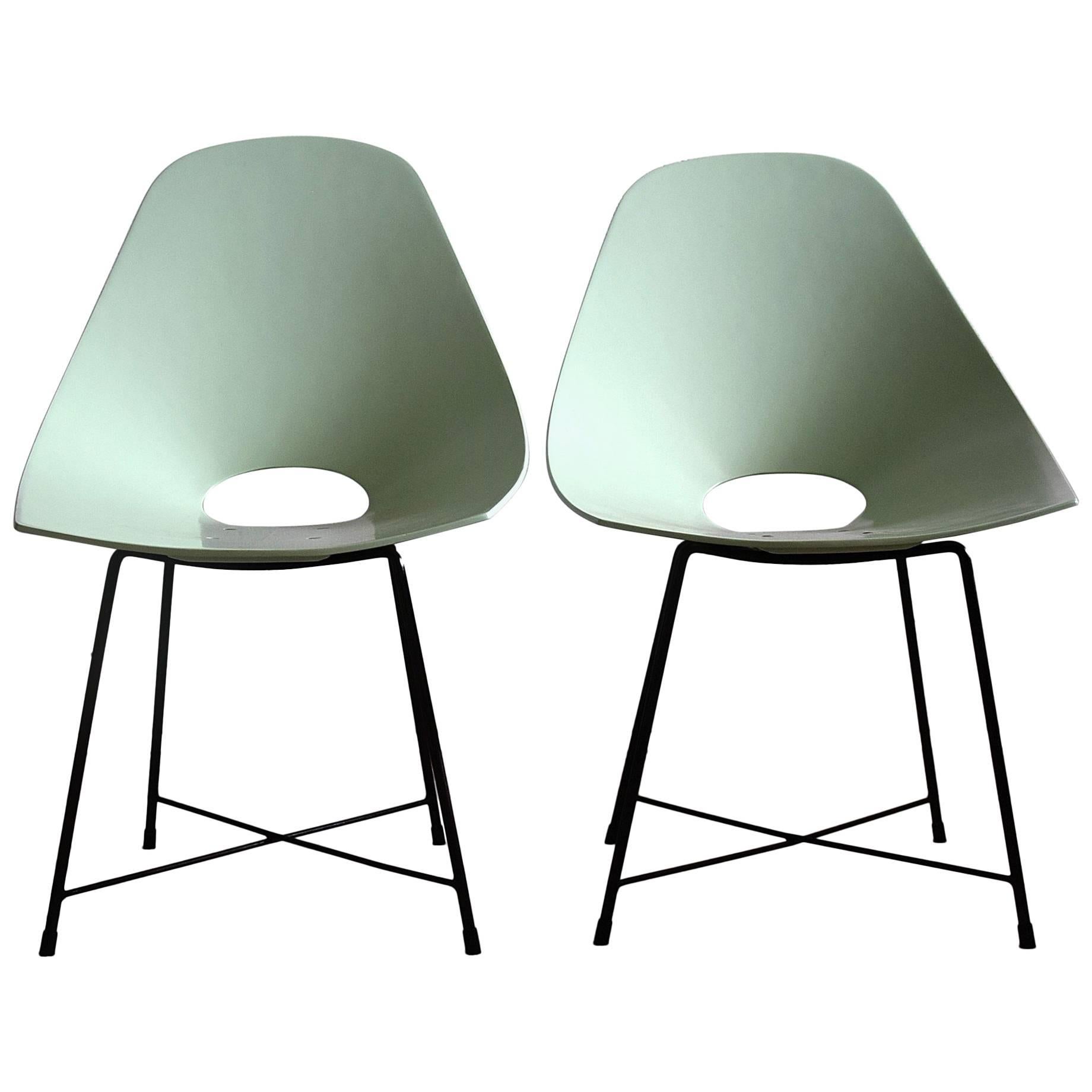 Mid Century Modern Rare Prototype Set  Chairs by Augusto Bozzi