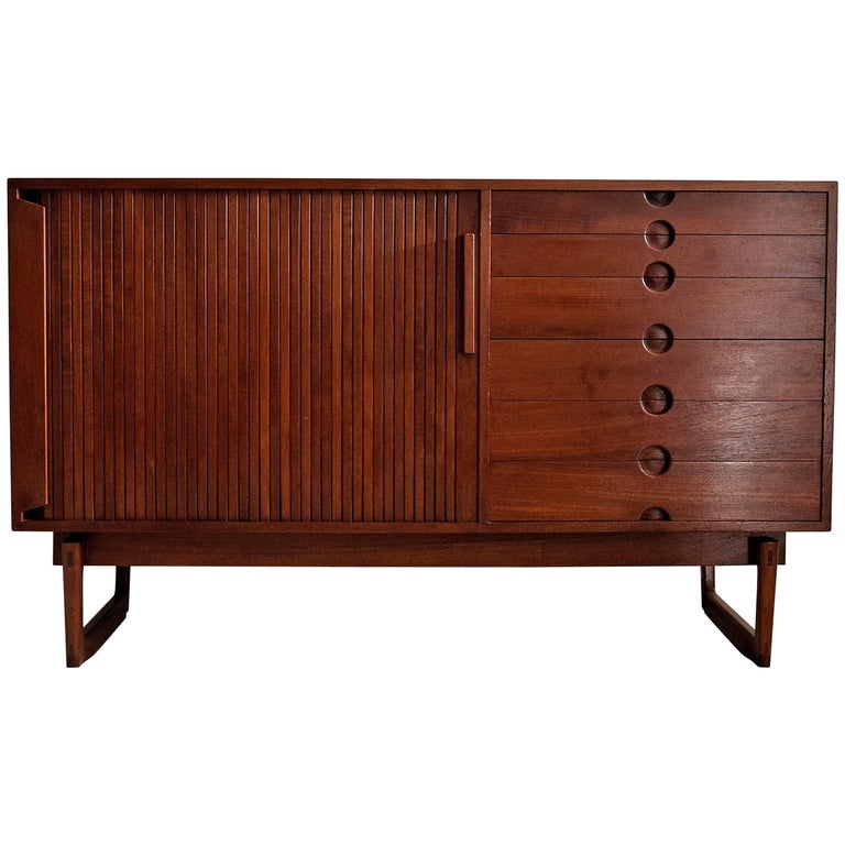 Danish Mid Century Modern Mahogany Credenza For Sale At 1stdibs