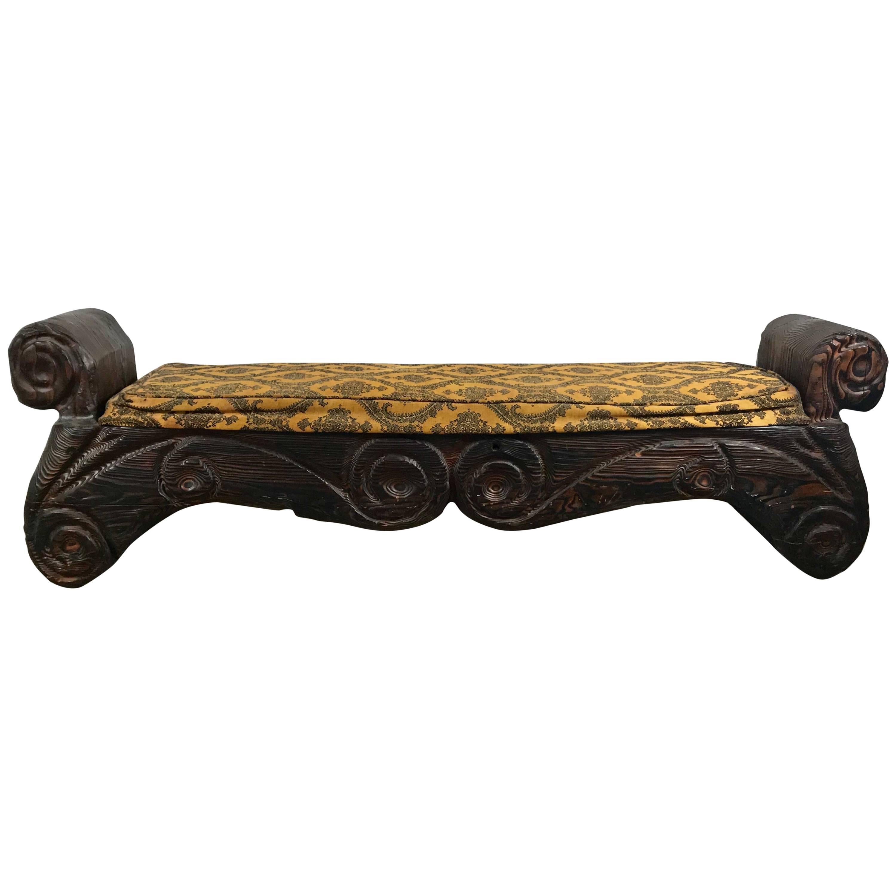 Mid-Century Modern Tiki Bench, Witco Decor