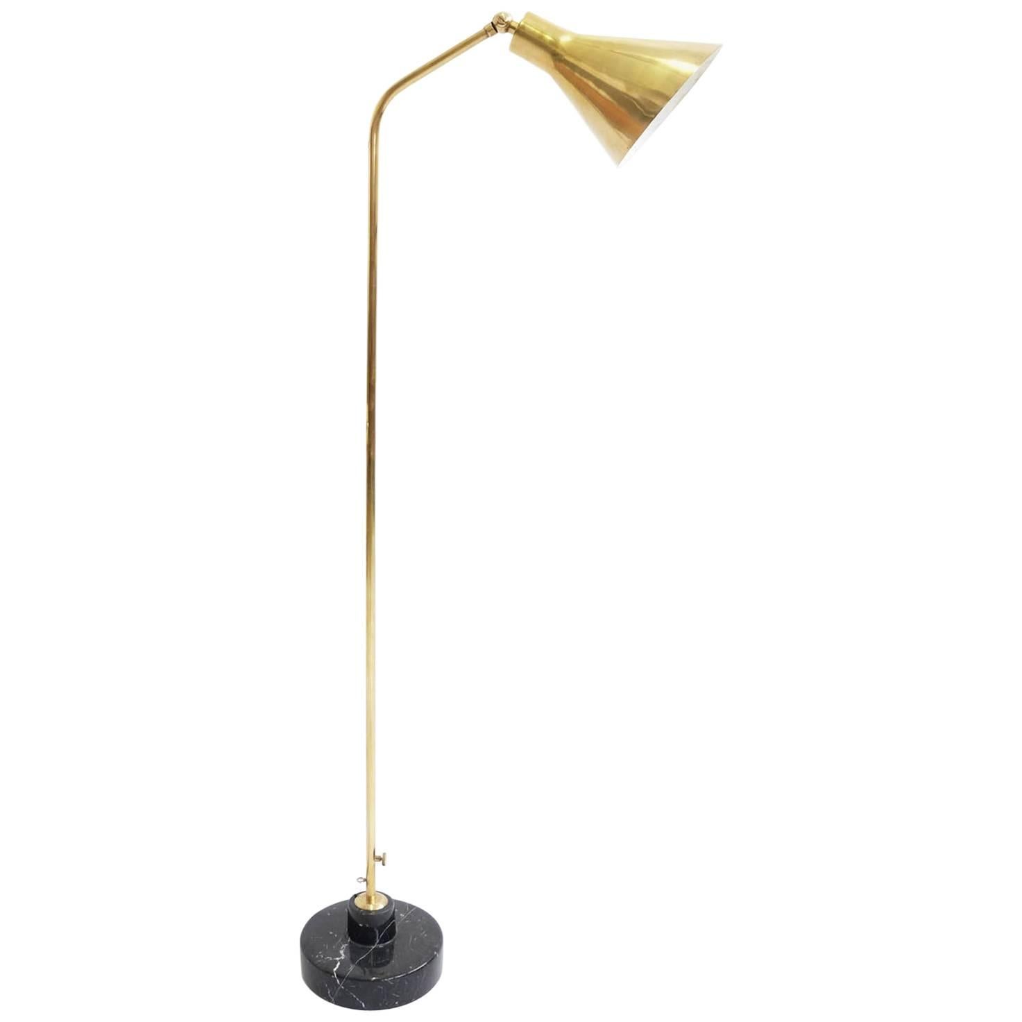 Azucena, Ignazio Gardella Rare Extendable Floor Lamp Model LTE 3