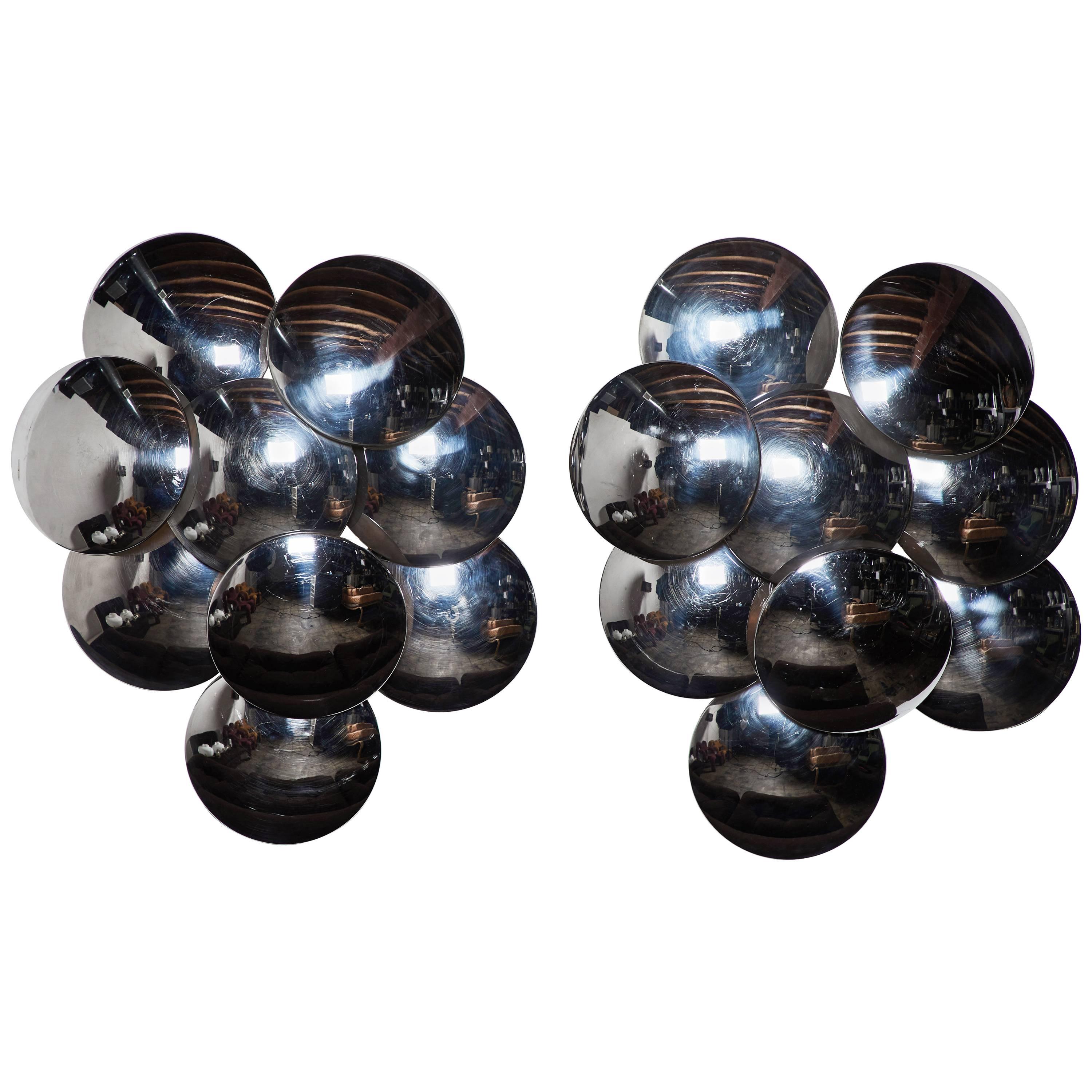 Pair of Large Sconces by Goffredo Reggiani