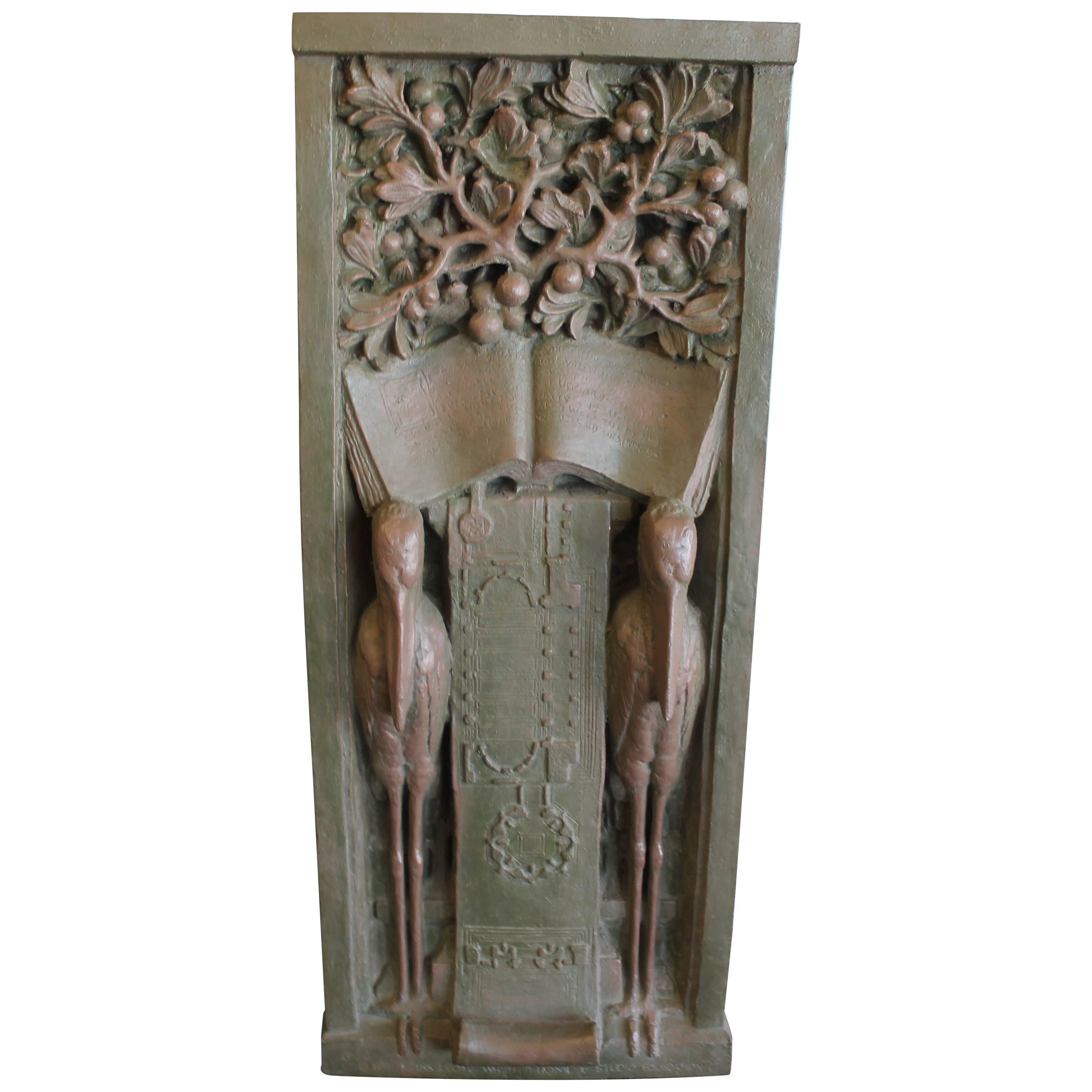 FLW Stork Pilaster by Richard Bock