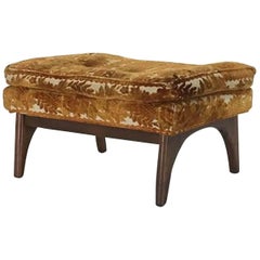 Walnut Vintage Ottoman Attributed to Adrian Pearsall