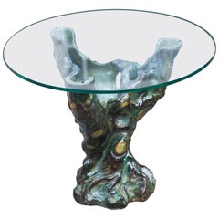 Italian Sculptural Ceramic Side Table 1960s