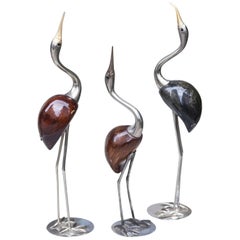 De Stijl Bird Sculpture, Italy, 1970 Set of Three