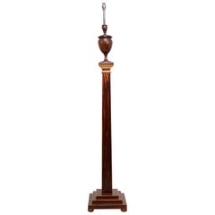 Art Deco Standard Lamp in Macassar Ebony
