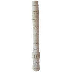 Georges Pelletier, TOTEM Floor Lamp, Unglazed Ceramics, circa 1970, France