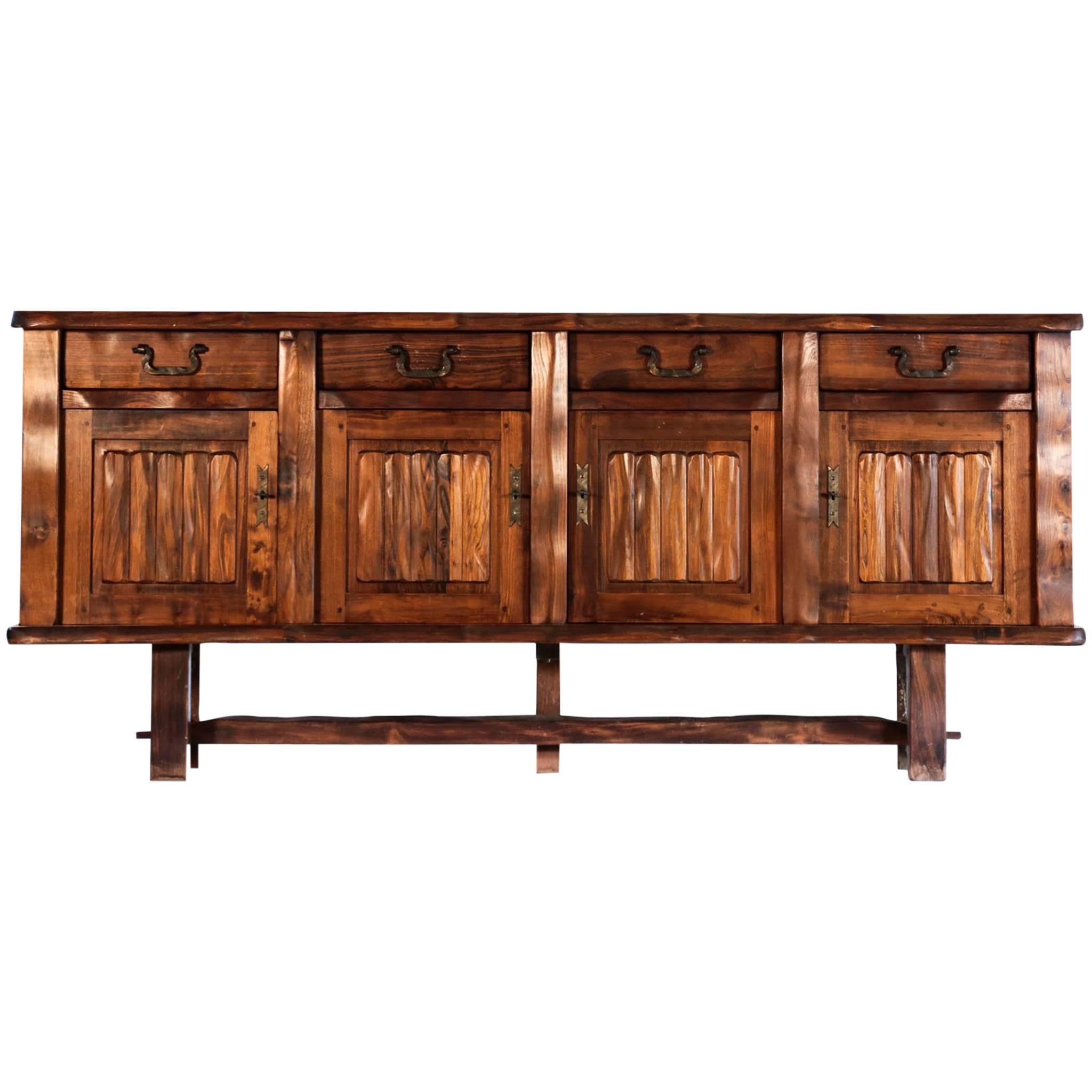 Credenza in olmo di Olavi Hanninen, anni '60