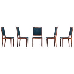 Vintage Set of Five Rosewood Dining Chairs, 1960s